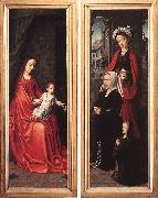 Triptych of Jan Des Trompes (rear of the wings) tye DAVID, Gerard